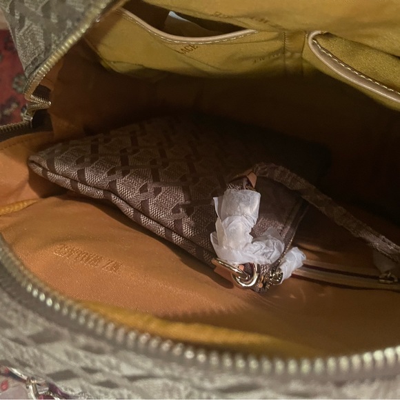 MZ Wallace Crosby Backpack Ivy Logo Jacquard.Size S - Picture 3 of 14